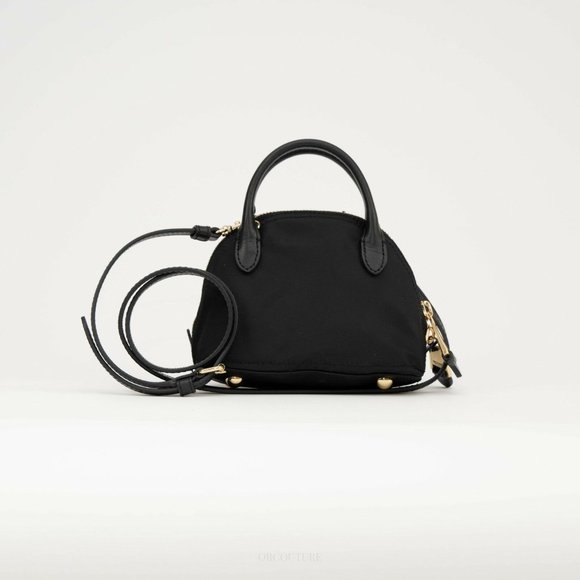 AW17 Black Bomber Jacket Gold HardwareMini Handbag - Picture 3 of 4